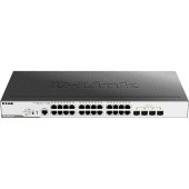 Коммутатор/ DGS-3000-28LP/B Managed L2 Switch 24x1000Base-T PoE, 4x1000Base-X SFP, PoE Budget 193W, Surge 6KV, CLI, RJ45 Console, RPS, Dying Gasp