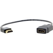 Переходной Кабель HDMI-HDMI  (Вилка - Розетка), 0,3 м/ Ultra–Slim High–Speed HDMI Flexible Adapter Cable with Ethernet 0.3m