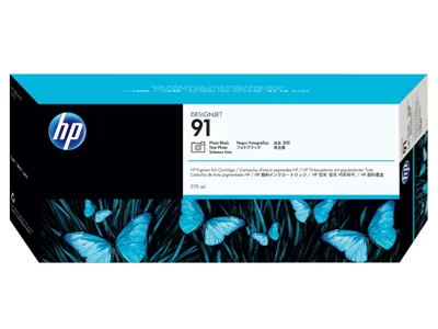 Струйный картридж с пигментными чернилами HP DesignJet 91, 775 мл, черный фото