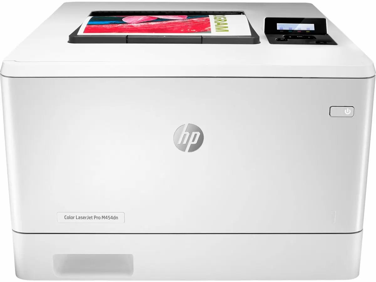 слайд 1 из 3,крупное изображение, hp color laserjet pro m454dn