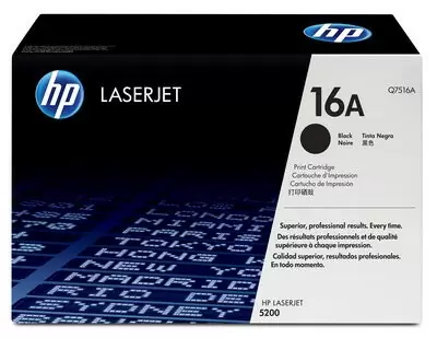 HP 16A, Оригинальный лазерный картридж HP LaserJet, Черный