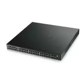 Коммутатор/ ZYXEL XGS3700-48HP 48-port Managed L2+ High Power PoE Gigabit Switch with 4 slots 10G SFP+