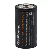 Батарейка GoPower R14 C Shrink 2 Heavy Duty 1.5V (2/24/288) (24 шт.)