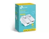 Адаптер Powerline/ AV600 2-port Powerline Adapter with AC Pass Through Starter Kit, 2 Fast Ethernet ports, Twin Pack