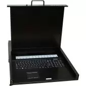 КВМ переключатель/ DKVM-IP16LCD 16-port KVM over IP Switch, 1x100Base-TX, VGA+USB ports, 19" LCD