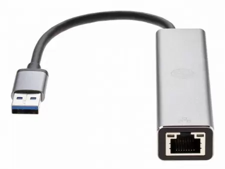 Переходник/ Переходник USB 3.0 -->RJ-45 1000Mbps+3 USB3.0, Aluminum Shell, 0.2м VCOM <DH312A> в Москве