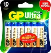 Алкалиновые батарейки GP Ultra Plus Alkaline 24А AАA - 12 шт. на блистере (12 шт.)