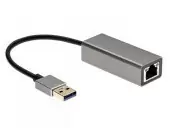 Кабель-переходник/ Кабель-переходник USB 3.0 (Am) --> LAN RJ-45 1000 Mbps, Alum Shell, iOpen (Aopen/Qust) <ADU312M>