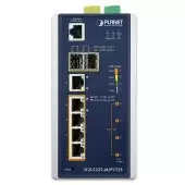 коммутатор/ PLANET IP30 Industrial L2+/L4 4-Port 60W 1000T Ultra PoE+ 1-Port 1000T + 2-port 100/1000X SFP Full Managed Switch (-40 to 75 C, dual redundant power input on 48~56VDC terminal block, DIDO, ERPS Ring Supported, 1588)