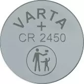 Батарейка Varta ELECTRONICS CR2450 BL1 Lithium 3V (6450) (1/10/100) (1 шт.)