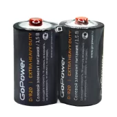 Батарейка GoPower R20 D Shrink 2 Heavy Duty 1.5V (2/12/288) (12 шт.)
