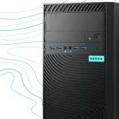 Персональный компьютер/ ПК NERPA BALTIC I340 MT Intel Core i3 12100(3.3Ghz)/8192Mb/256SSDGb/noDVD/Int:Intel UHD Graphics 730/war 1y/4.5kg/black/noOS + 450W, Kbd&m