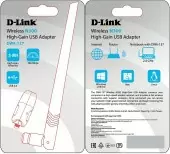 Адаптер/ N300 Wi-Fi USB Adapter, 1x5dBi detachable + 1x2dBi internal antennas