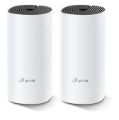 TP-Link Deco E4(2-pack), AC1200 Домашняя Mesh Wi-Fi система, 2 устройства, до 300 Мбит/с на 2,4 ГГц + до 867 Мбит/с на 5 ГГц, 2 встр. антенны, 2x10/100 Мбит/с (автоопределение WAN/LAN)