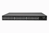 Управляемый (L2+) коммутатор Gigabit Ethernet на 48 RJ45 + 4 x GE SFP порта. Порты: 48 x GE (10/100/1000Base-T) + 4 x GE SFP (1000Base-X), Консольный порт; Уровень управления L2 (Full managed); Поддержка Jumbo Frame 16K, IGMP Snooping; Монтаж в 19" стойку