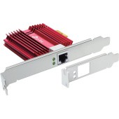 Сетевой адаптер/ 10 Gigabit PCI-E network adapter, 1 PCI Express 3.0 X4 interface, 1 100/1000/10000Mbps Ethernet port, come with Low-Profile and Full-Height Brackets