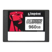 Твердотельный накопитель/ Kingston SSD DC600M, 960GB, 2.5" 7mm, SATA3, 3D TLC, R/W 560/530MB/s, IOPs 94 000/65 000, TBW 1752, DWPD 1 (5 лет)