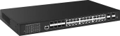 Управляемый L3 PoE коммутатор Gigabit Ethernet на 16xGE RJ-45 c PoE + 8xGE Combo (RJ-45 + SFP) + 4x10G SFP+ Uplink. Порты: 16 x GE (10/100/1000 Base-T) с поддержкой PoE (IEEE 802.3af/at) + 8 x GE Combo Port (RJ-45 + SFP) + 4 x 10G SFP+ Uplink, Консольный 
