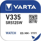 Батарейка Varta 335 (SR512SW) BL1 Silver Oxide 1.55V (1/10/100) (1 шт.)