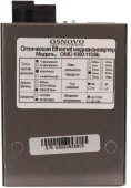 Медиаконвертер/ OSNOVO Гигабитный медиаконвертер, по одному волокну SM до 20 км, по MM - до 500м, tx1550/rx1310нм