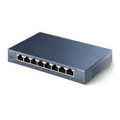 Коммутатор/ 8-port Desktop Gigabit Switch, 8 10/100/1000M RJ45 ports, metal case