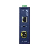 медиа конвертер/ PLANET IGT-815AT IP30 Compact size Industrial 100/1000BASE-X SFP to 10/100/1000BASE-T Media Converter (-40 to 75 C, LFP Supported)