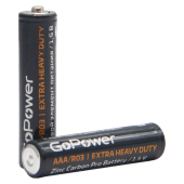 Батарейка GoPower R03 AAA Shrink 4 Heavy Duty 1.5V (4/60/1200) (4 шт.)