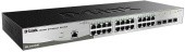 Коммутатор/ DGS-1210-28/ME/B Managed L2 Metro Ethernet Switch 24x1000Base-T, 4x1000Base-X SFP, Surge 6KV, CLI, RJ45 Console, RPS, Dying Gasp