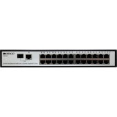 Unmanaged Switch 24x100Base-TX, 1xCombo 1000Base-T/SFP, metal case, 19" w/brackets