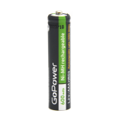 Аккумулятор бытовой GoPower HR03 AAA BL2 NI-MH 600mAh (2/20/320) блистер (2 шт.)