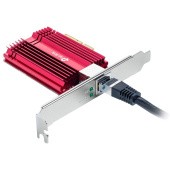 Сетевой адаптер/ 10 Gigabit PCI-E network adapter, 1 PCI Express 3.0 X4 interface, 1 100/1000/10000Mbps Ethernet port, come with Low-Profile and Full-Height Brackets